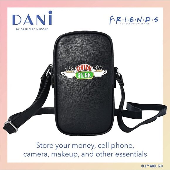 NIB - FRIENDS "Central Perk" Logo Crossbody Bag / Backpack - Officially Licensed - Picture 3 of 5